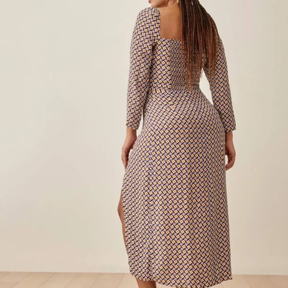 Reformation Hilda Dress in Plaza size 2 NWT